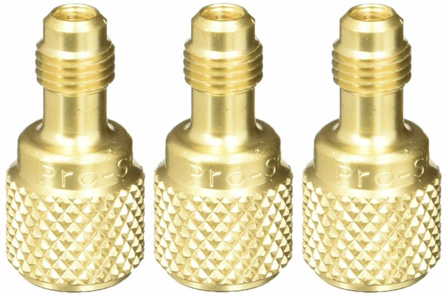 6-PC Refrigerant Adapter Set – 6014 & 6015 Brass Fittings For R134A, R12, Vacuum Pumps, AC Service