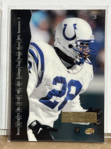 Marshall Faulk 2001 Honors UNLISTED Buyback Honor Roll 1996 Playoff Leatherbound