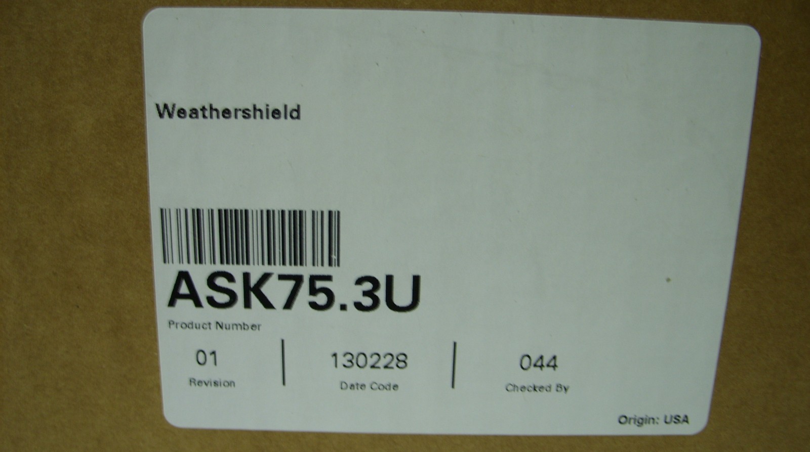 SIEMENS - OPEN AIR ACTUATOR WEATHER SHIELD KIT - ASK75.3U *NEW*