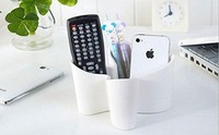 Desk Tidy Tv Remote Organizer Media Holder (white) White on sale Desk Tidy Tv Remote Organizer Media Holder (white) White on sale