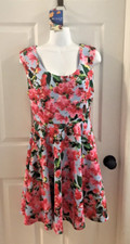 MILLY Designation Fit and Flare Scuba Dress - Sz 12 - Rare blue background color