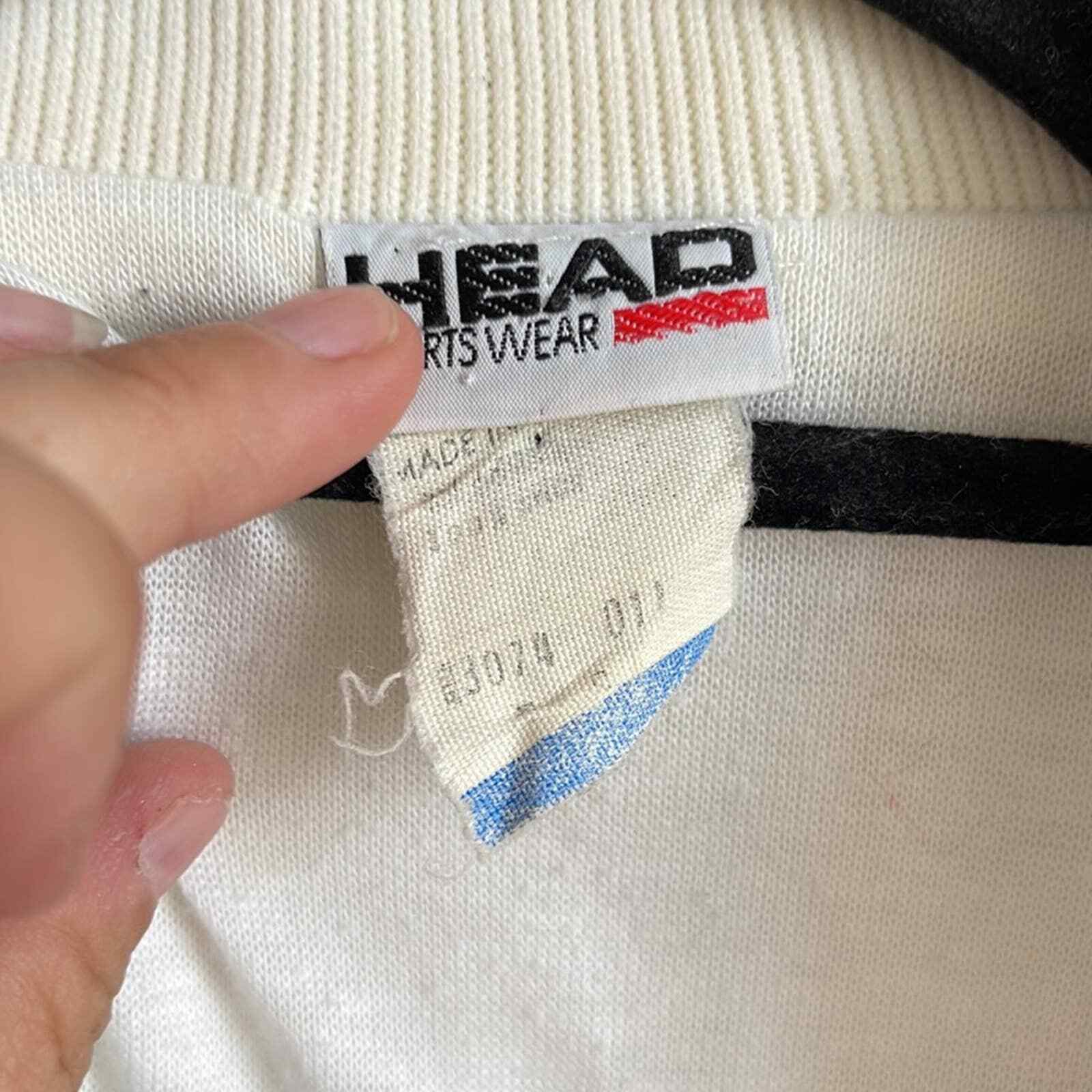 Vintage HEAD Sportswear zip up 80’s jacket sz S - image 6