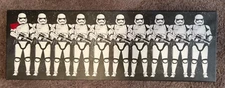 STAR WARS STORMTROOPERS & CAPTAIN PHASMA FIRST ORDER CANVAS FRAMED 12" X 36" HTF