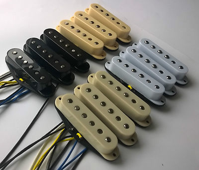 Stratocaster Vintage 60s pickup set: fibre flatwork, staggered 