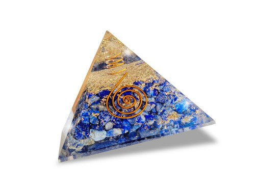 Lapislazuli Orgon Pyramide Positiver Energiegenerator Kristallsteine zur Heilung - Bild 12 von 12