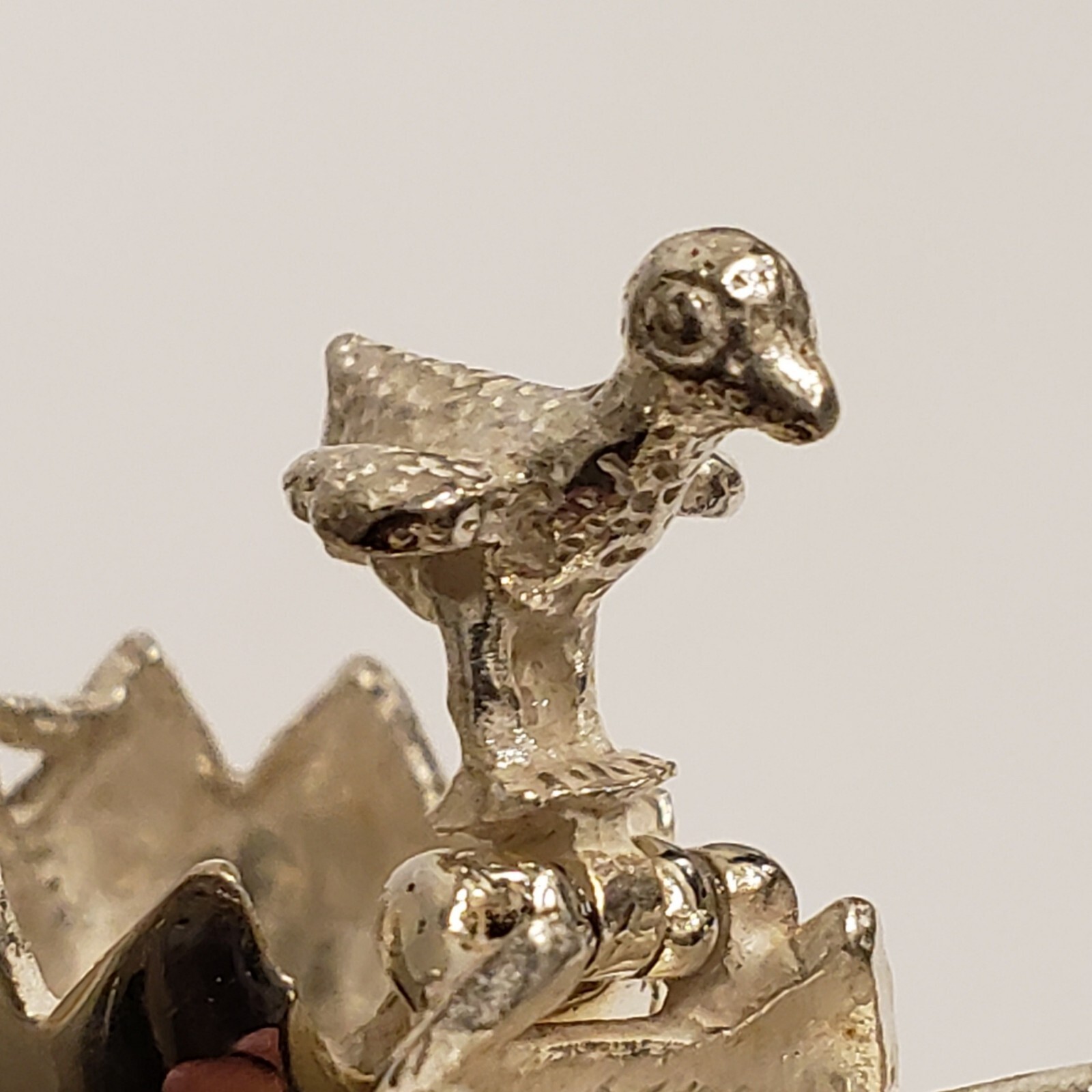 Sterling Silver Hinged Easter Egg Movable Baby Ch… - image 6