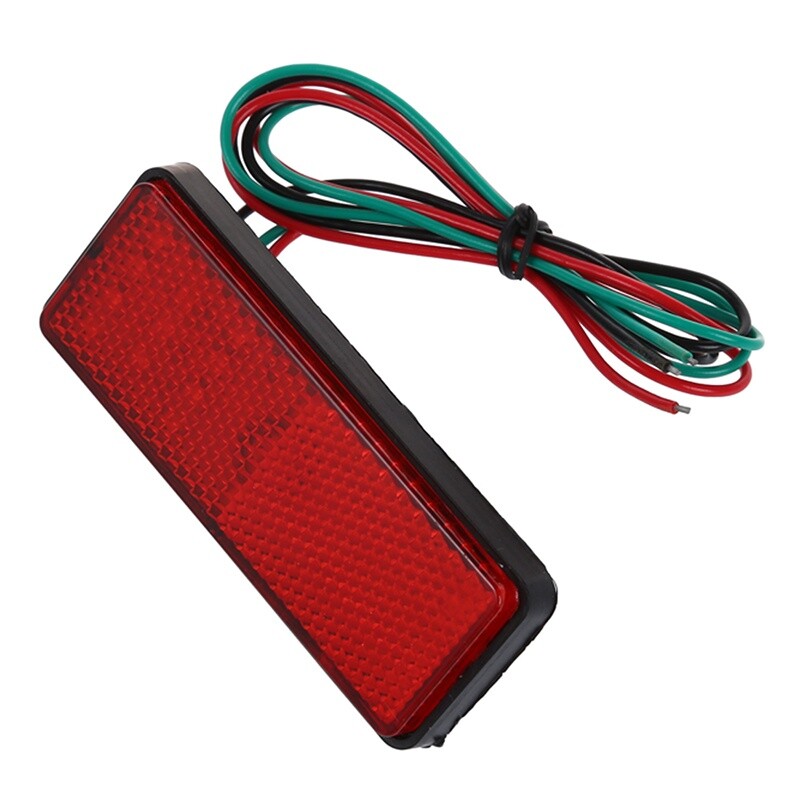 2x LED Red Reflector Tail Brake Stop Marker Light Truck Trailer ATV RV