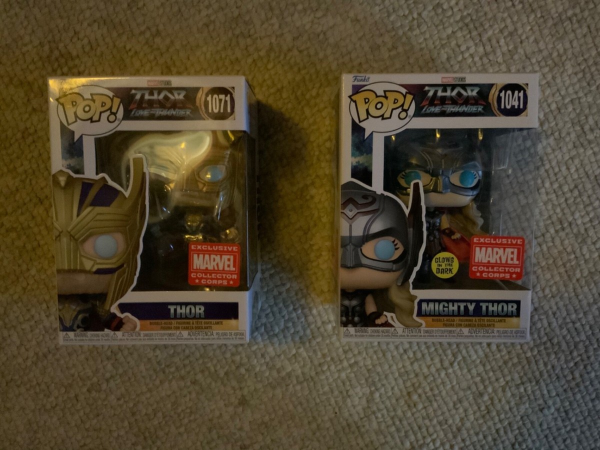 Funko Pop! Thor Love and Thunder MCC #1071 and #1041 and