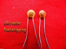 50 pcs - .01uf  0.01uf  50v ceramic capacitors rd 