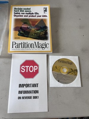 PartitionMagic Version 2.0 PC CD-ROM Software Utility Hard Drive Tool