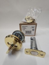 Schlage B60N 605 Single Cylinder Deadbolt Brass Keyed Entry Security Lock NEW