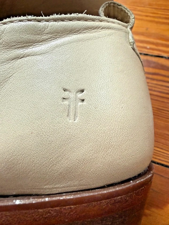 FRYE Billy Bootie en Crema, Cuero Sin Cordones Zapatos Western con Talla 7.5 (MRSP $228) Foto 3 de 4