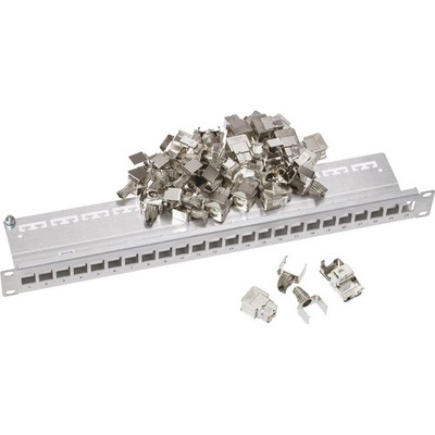Corning - Patchpanel Kupfer Patchpanel 24 Ports 1HE UU001622826 mit Cat6A PL Mod