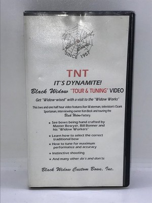 Rare Black Widow Custom Bows VHS TNT It's Dynamite! Tour & Tuning Video