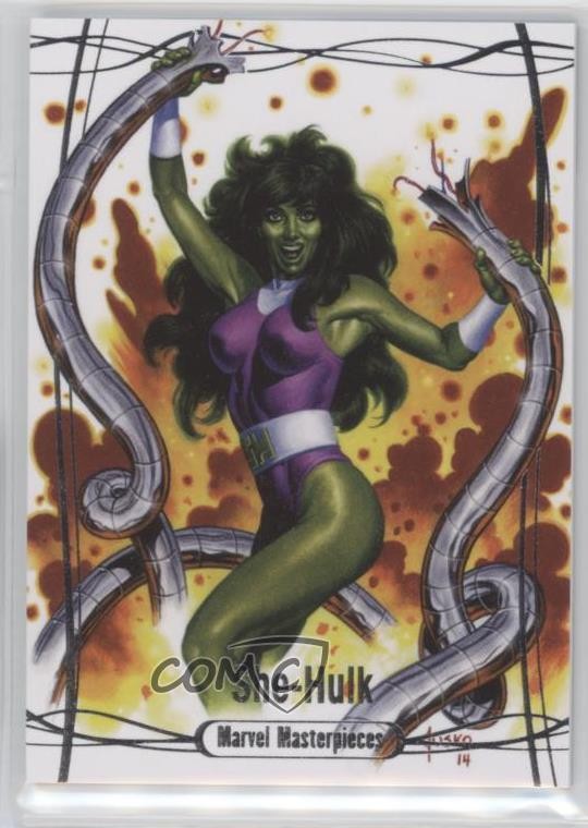 2016 Upper Deck Marvel Masterpieces 643/999 Level 3 She-Hulk #76 0nc
