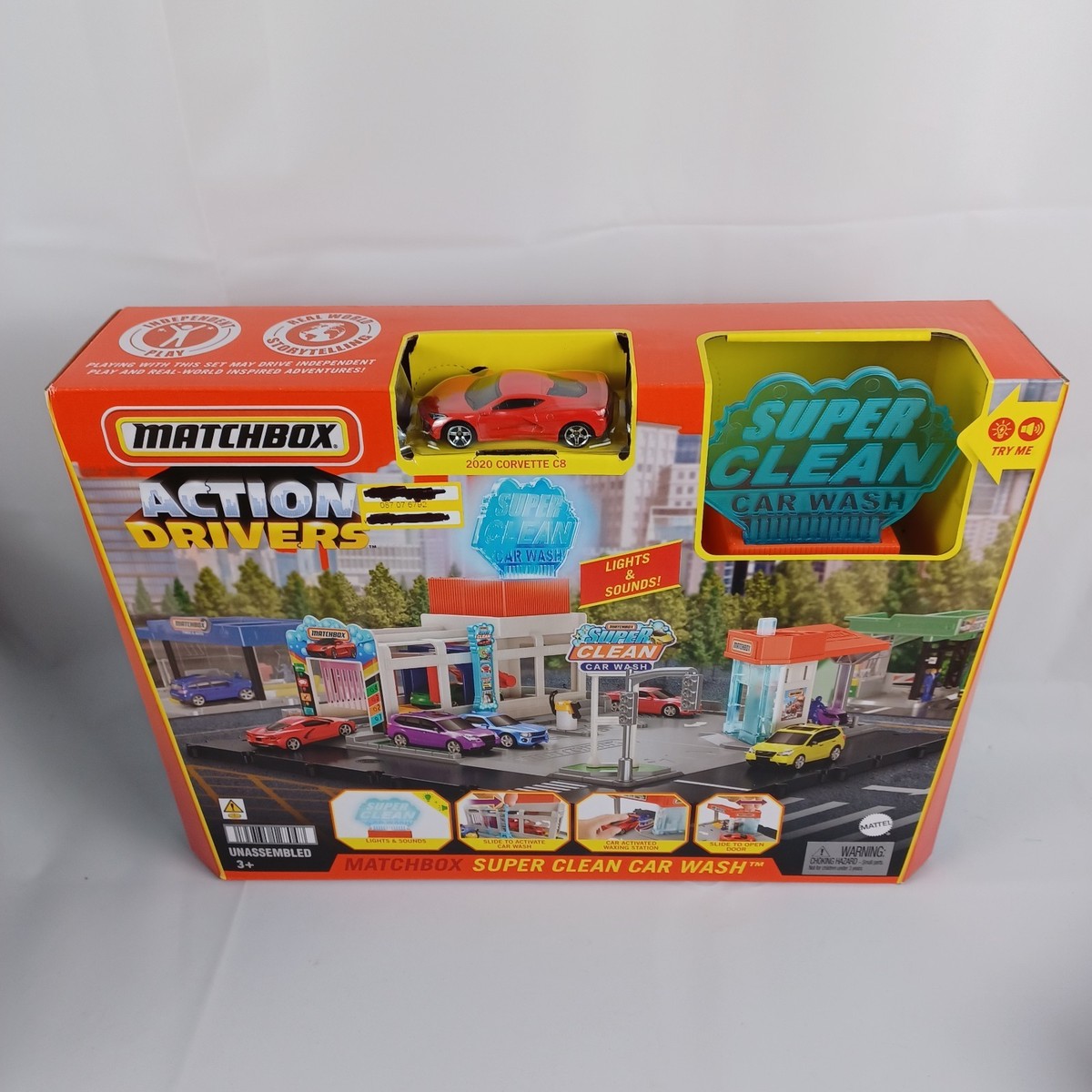 Matchbox Action Drivers Super Clean Car Wash Playset 2022 RARE NEW