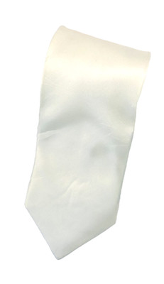 Bergamo 100% Silk Tie in White