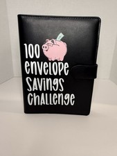 100 Envelope Challenge Binder Savings Book with Envelopes Budget Binder for Cash