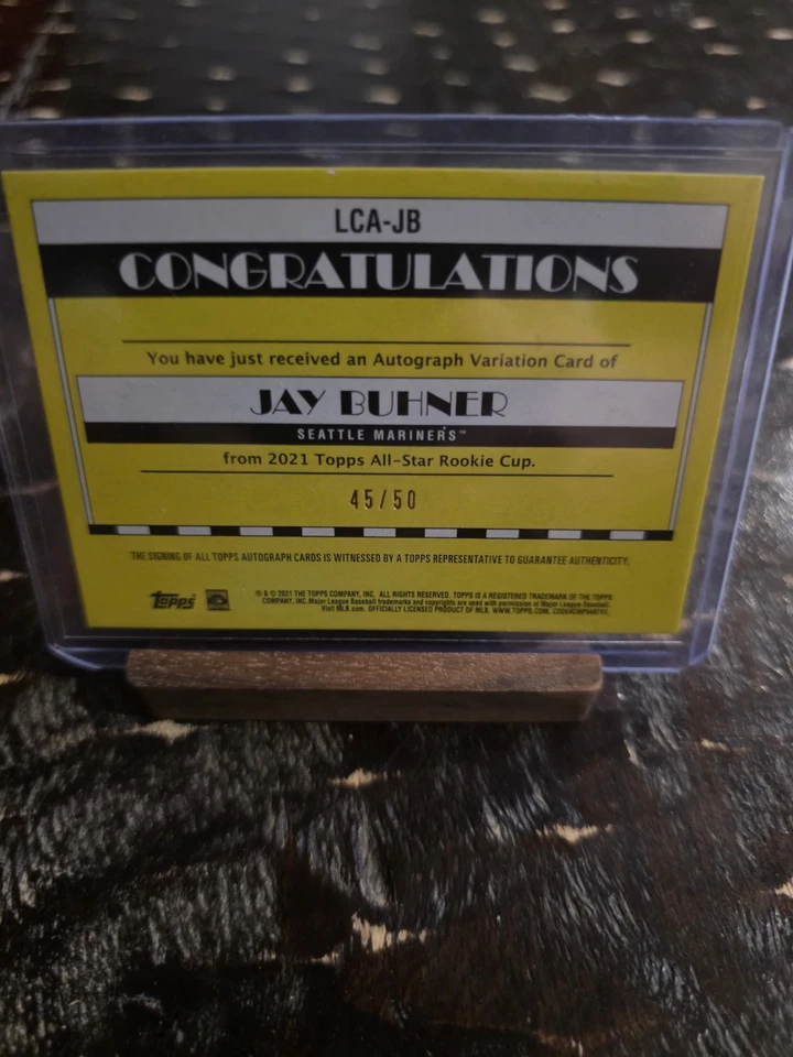 Autógrafos Topps All-Star Rookie Cup Legends 2021 Jay Buhner #LCA-JB/50 Foto 2 de 2