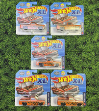 Hot Wheels XL Lot of 5 '83 Chevy Silverado Truck Diecast 3/24 Orange/Black