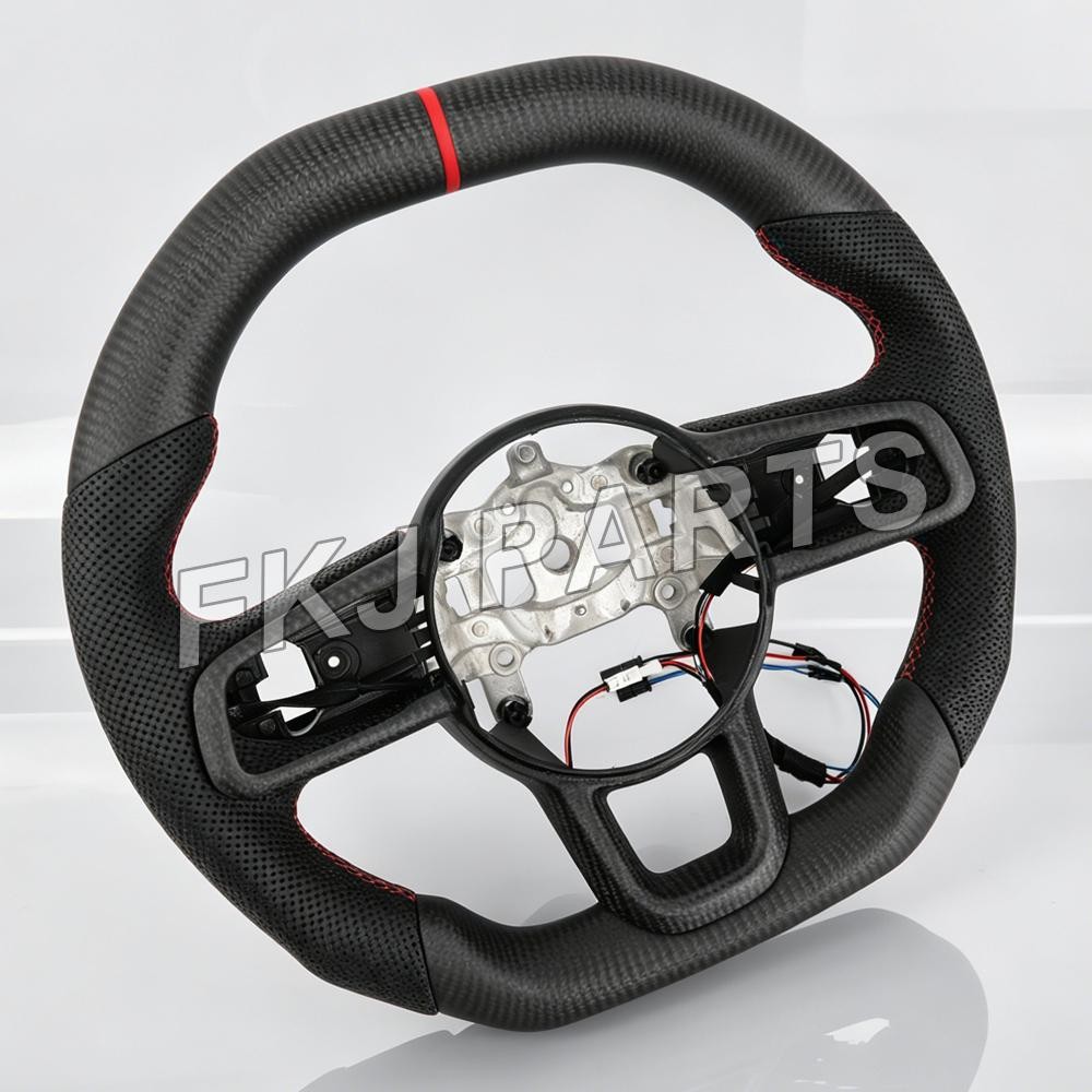 Matte Carbon Fiber Steering Wheel For Jeep Wrangler JL/JT 20-23 w/Heated