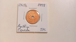 España 25 Céntimos 1938 República Española SC