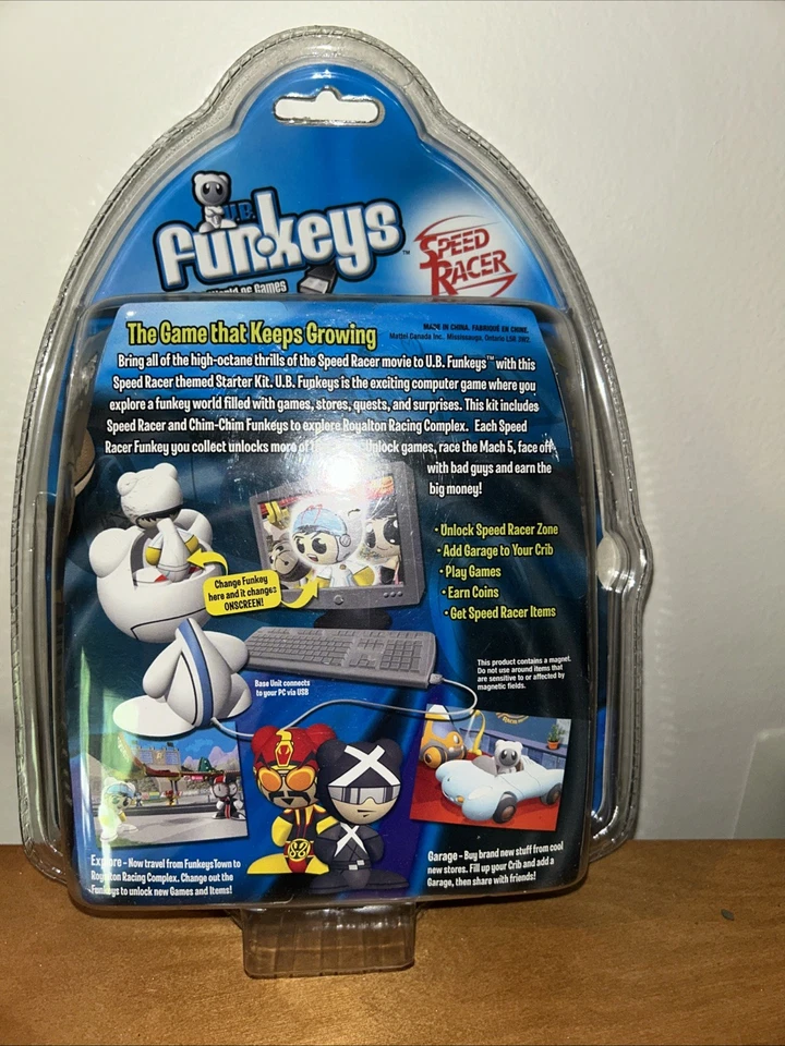 U.B. Funkeys Speed Racer 初学者套件 美泰 Radica 全新未拆封 2007 — 第 3/3 张图片