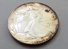 Toned - 1988 American Silver Eagle 1 Troy Oz .999 Fine Silver Coin