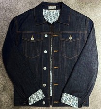 USED RETAIL PRICE:  270,000 DIOR DENIM JACKET, OBLIQUE, BUTTON FRONT VERYGOO