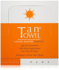 Tan Towel Half Body plus Self-Tan Towelettes 50 Pack