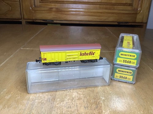Minitrix Spur N 13568 DB Kabafit Kippdach Drehgestellwagen | Condition: New