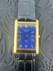 RARE BLUE Vintage Seiko Slim Quartz Gentlemen's Wrist Watch
