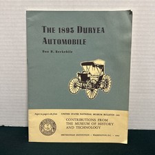 1964 Smithsonian Bulletin Duryea Automobile First Car Technical Drawings