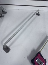 Antique Bent End Clear Bent Glass Towel Bar/Rod 24" X 1/2  Long W Hardware BLHN