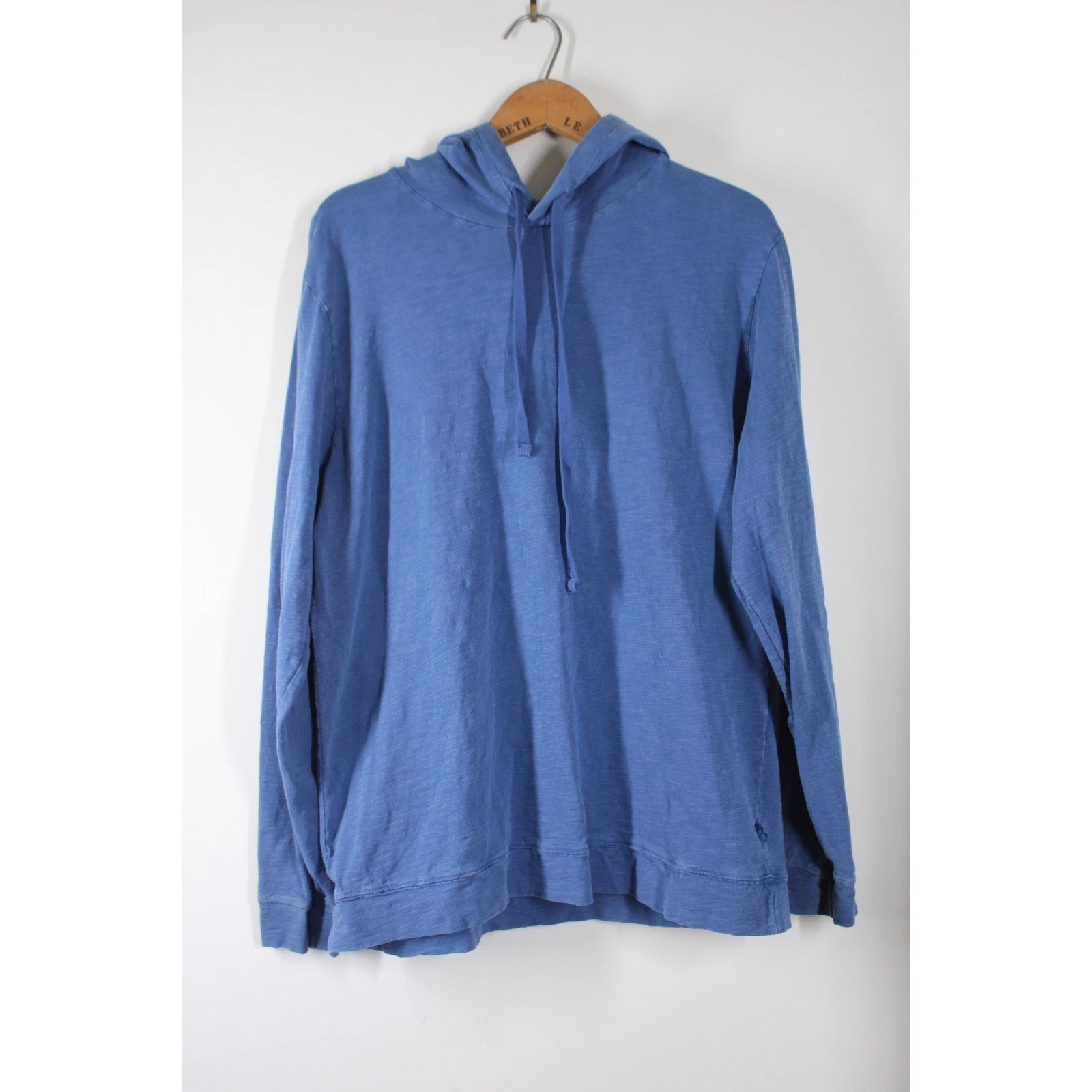 Vineyard Vines Island Hoodie Mens M Blue Slub Cotton Pullover