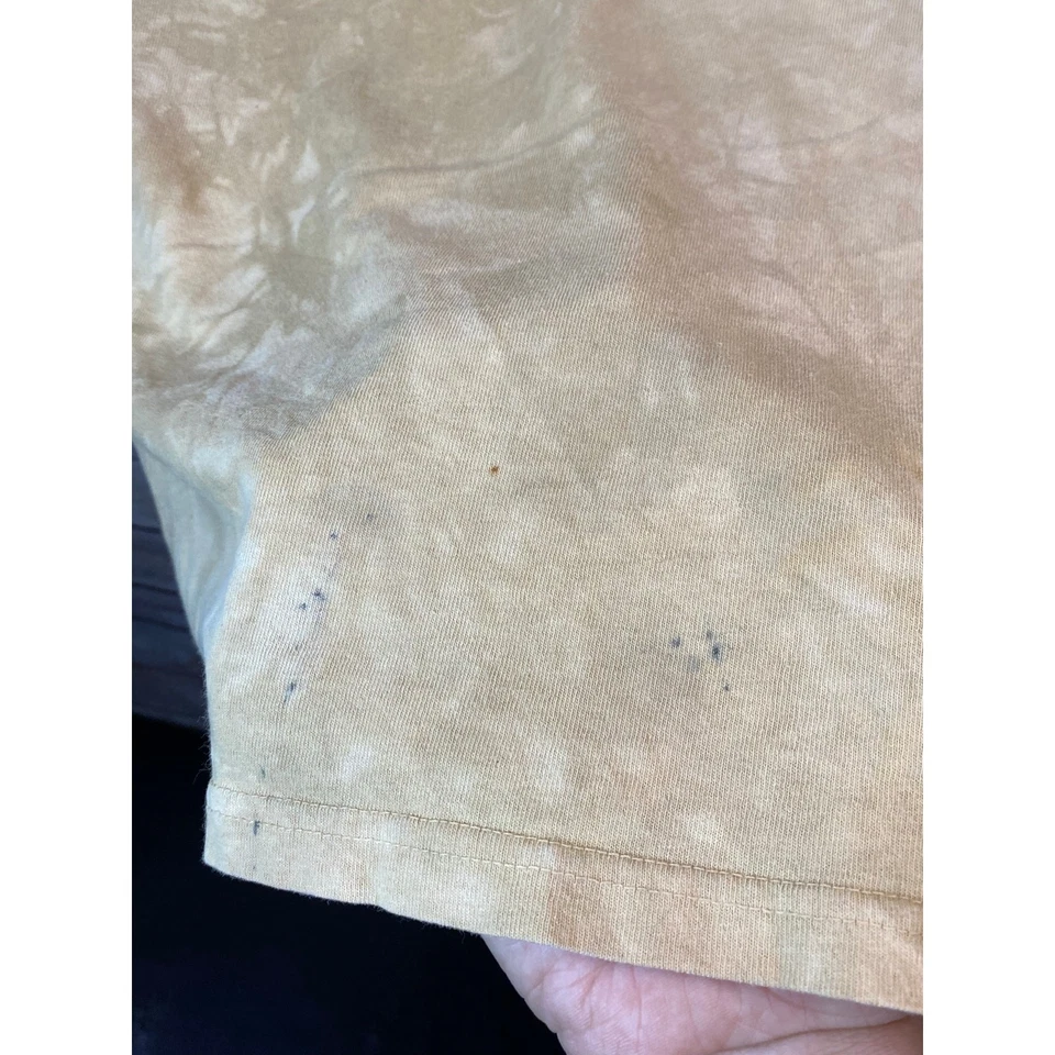 Camiseta The Mountain Dog Face Juvenil Talla Grande Amarilla Tie Dye Manga Corta Foto 3 de 4