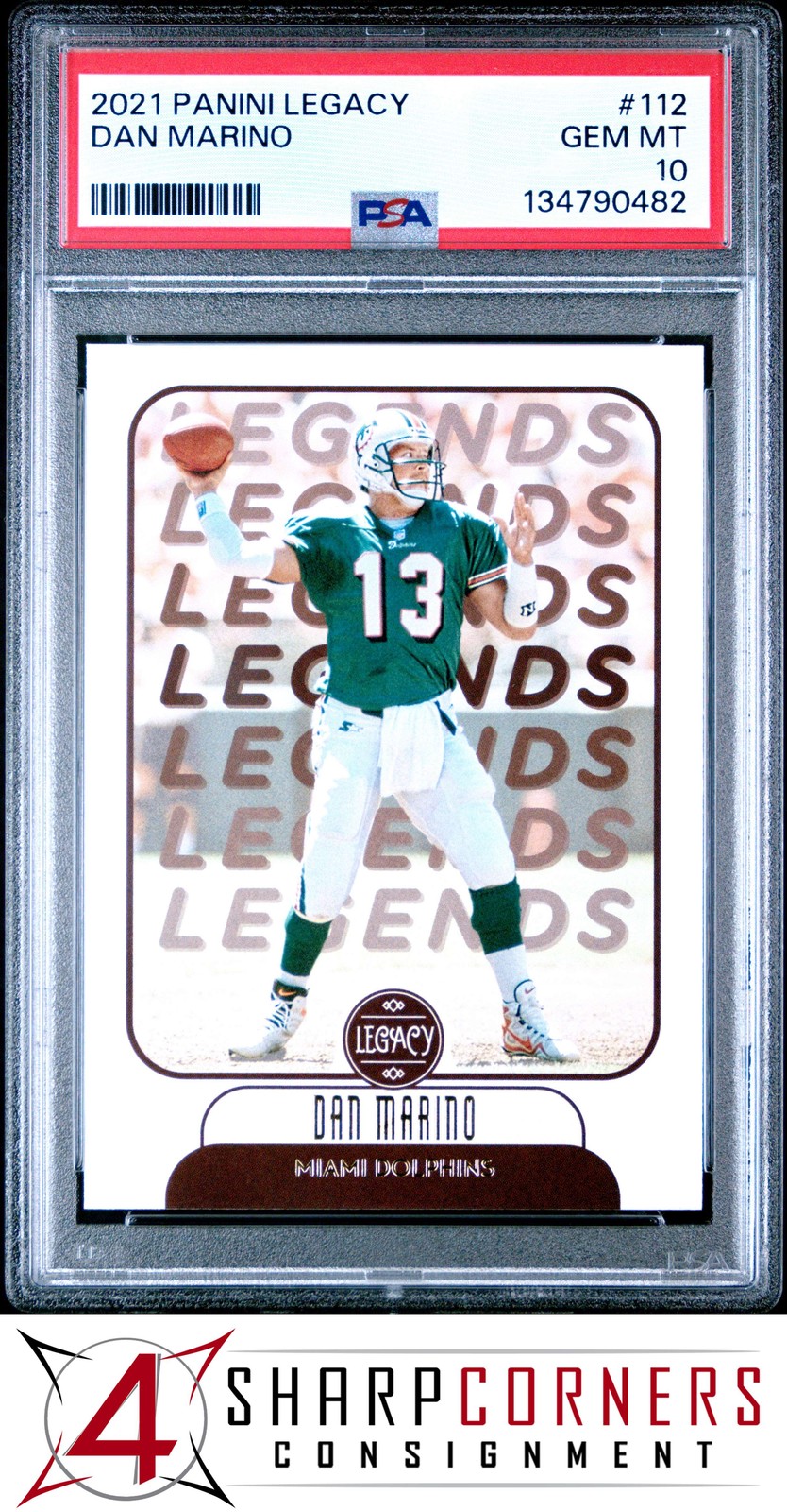 2021 PANINI LEGACY #112 DAN MARINO HOF PSA 10 view 1