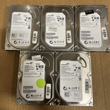 Lot of 5x Seagate Barracuda 500GB 3.5″ SATA HDDs (ST500DM002) Hard Drives