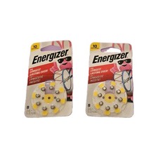 Energizer Hearing Aid Batteries Size 10, Yellow, (2) 8 Packs Exp. 2026 #898,899