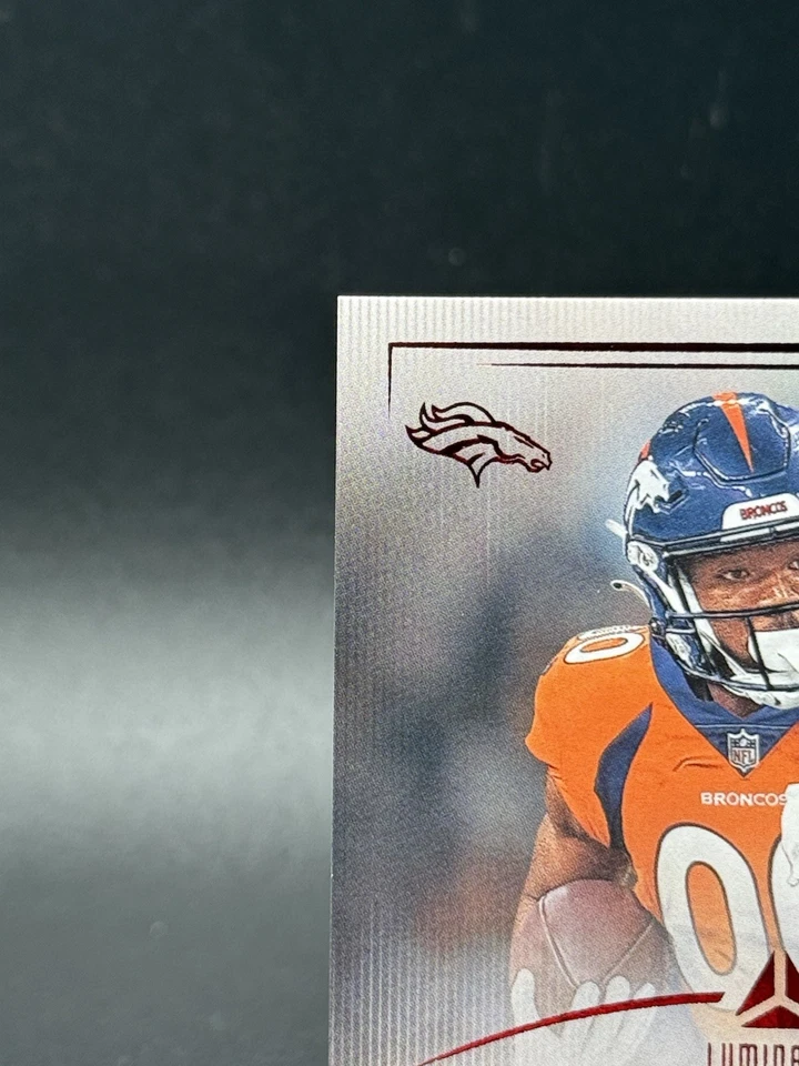 2023 Panini Luminance MARVIN MIMS Red Ink Rookie RC On Card Auto Broncos 🔥 - Image 2 of 4