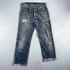 Levis 501 XX Big E Vintage 40s Redline Selvedge USA XX 1940s 50s Jeans 29x28