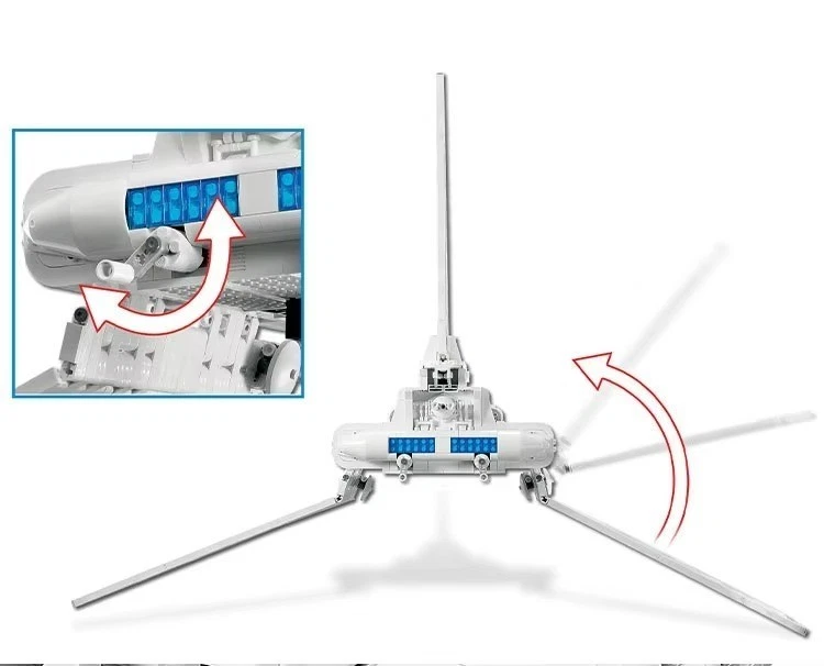 ⭐ UCS 10212 Imperial Shuttle – 2503PCS Star Wars Replica | Landport 1900PCS Opt⭐ - Image 3 of 4