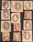 US CUT SQUARE Collection SC# U10 X 12 Issued 1853 - 1855 120325-5
