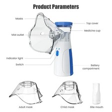 Aerosol Portatile Inalatore Nebulizzatore Ricaricabile Silenzioso USB JSL-W302