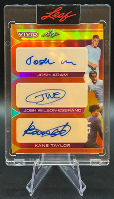 2022 Josh Adam Josh Wilson-Esbrand Kane Taylor 1/3 TRIPLE Auto Leaf Vivid Orange