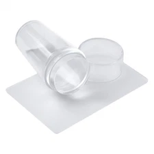 Transparent Silicone Nai| Art Stamping Kit, French Design For Manicure Plate