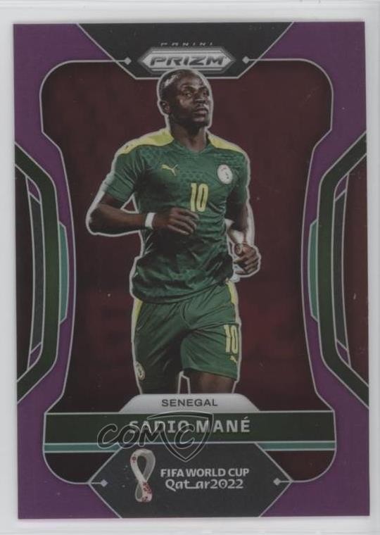 2022 Panini Prizm World Cup Qatar Purple Prizm 184/199 Sadio Mane #252 05q7