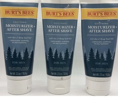 Burt's Bees Soothing Moisturizer After Shave For Men 2.5 oz PK Of 3 DISCONTINUED