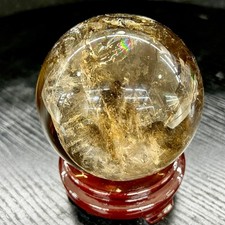 2.5LB  Natural Smoky Citrine Mixed Quartz Sphere Polished Crystal Ball