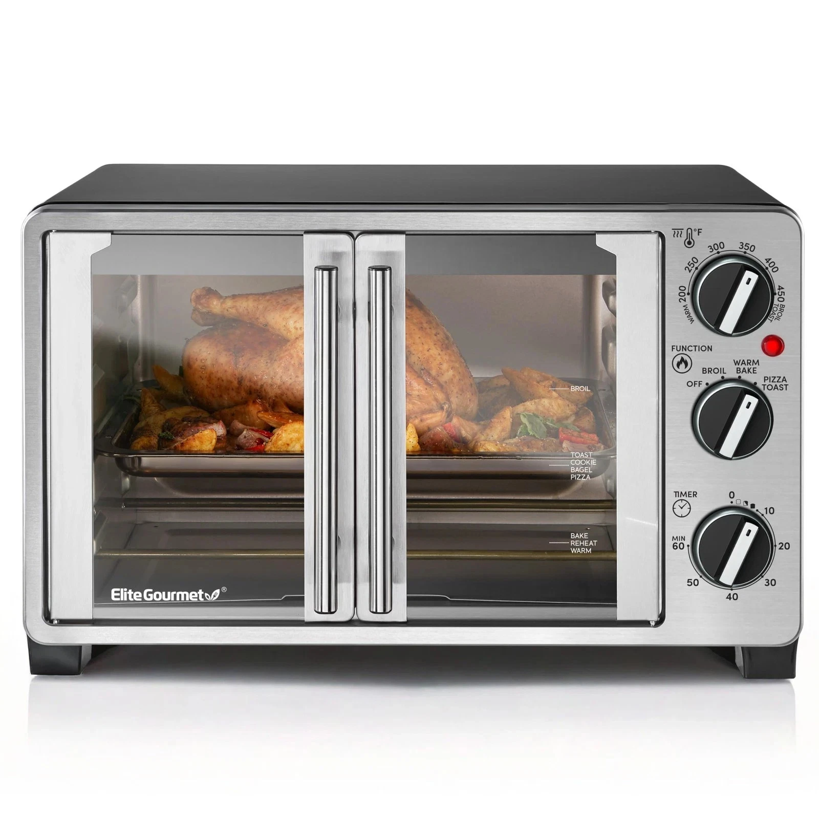 Horno Para Panaderia De 25 Litros Grande Electrico Tostadora Asador Pollo Pizza
